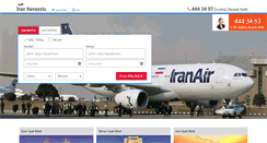 Desktop Screenshot of iranhavayolu.com